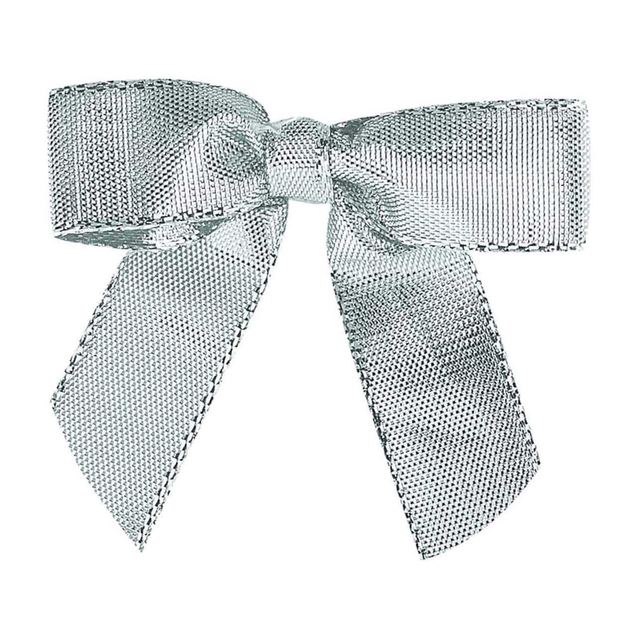 Reliant 2" Metallic Lame Twist Tie Bows, 100ct.